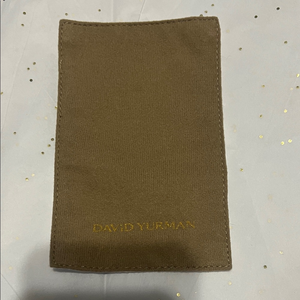 David Yurman Tan Dust cloth with Gold Logo
